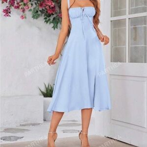 Light Blue Midi Dress